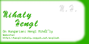 mihaly hengl business card
